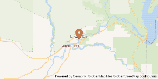 Map of San Juan River near Archuleta, NM