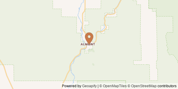 Map of Taylor River at Almont, CO
