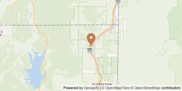 Map of Truckee River at Farad, CA