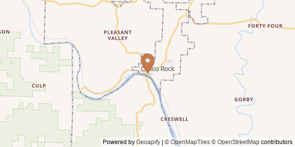 Map of White River at Calico Rock, AR
