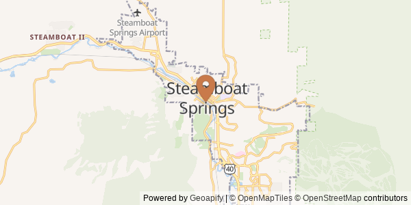 Map of Yampa River at Steamboat Springs, CO